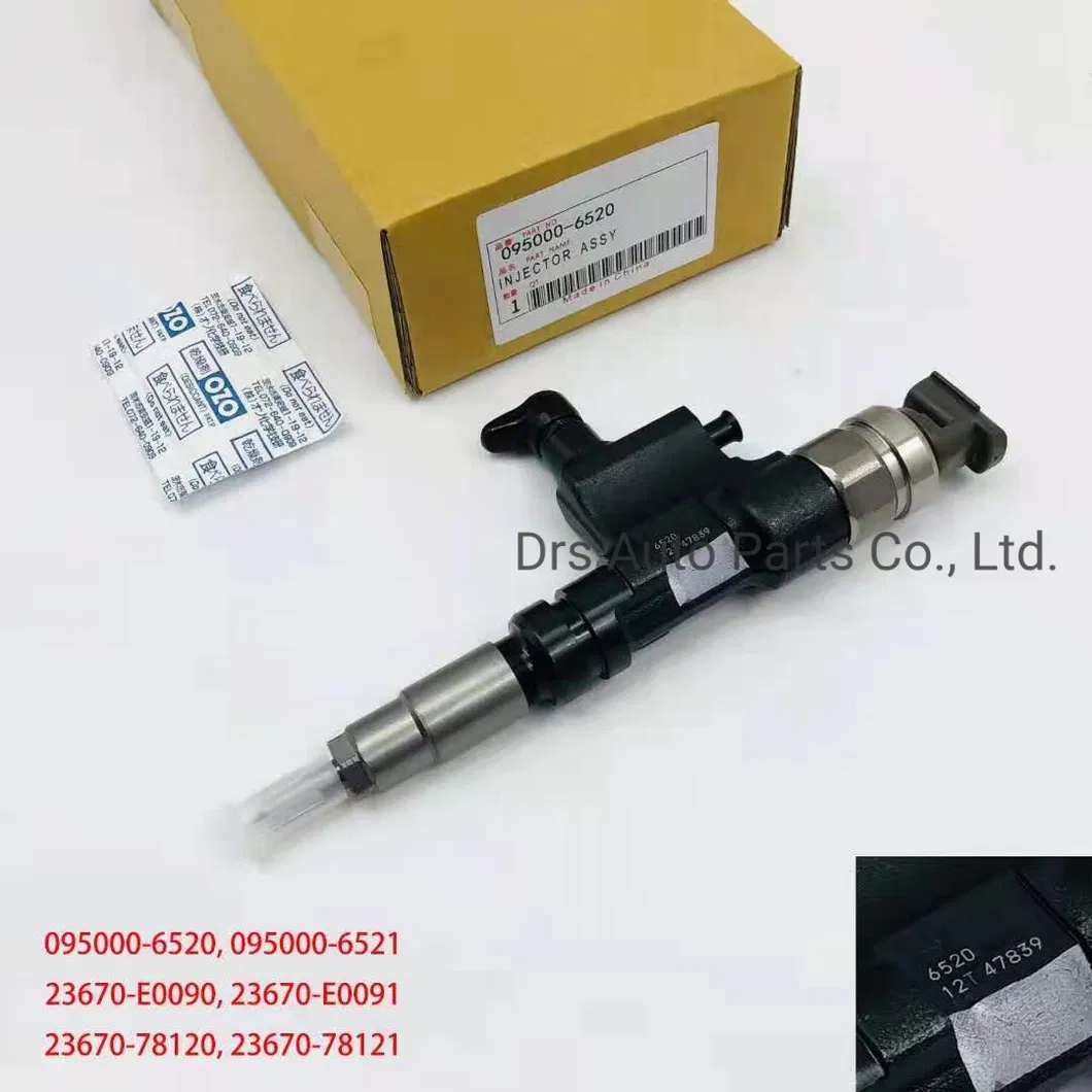 095000-6520 095000-6521 23670-E0090 23670-E0091 23670-78120 23670-78121 Fuel Injector for Hino