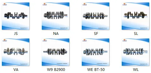 Auto Part Crankshaft for Mazda R2 RF R2y1-11-300 Or241-11-301 SL/Va/Na/F2 B2200/Fe/F8