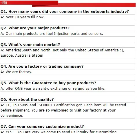 Auto Parts 23670-27020 Diesel Fuel Injector for Toyota