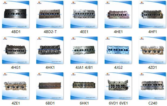 Auto Parts Cylinder Head for Isuzu 4jb1/4jb1t 5-87810-288-0 8-94431-523-0 8-97109-642-0 4le1/4le2//4jg1/4jj1-Tc/4jx1/6HK1/4bd1/4be1/4hf1/4he1/4ba1/C240