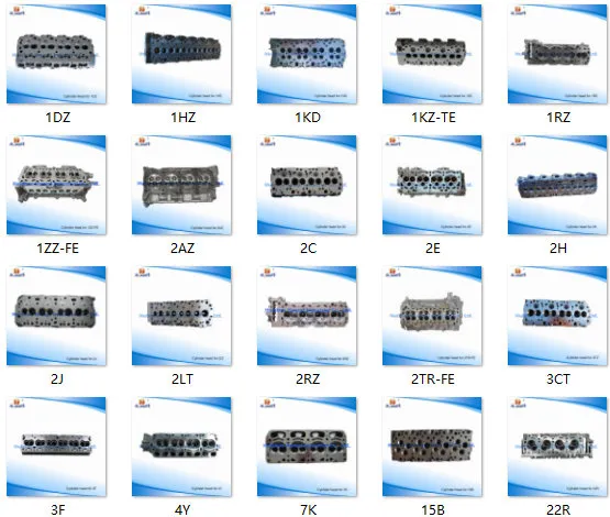 Auto Parts Cylinder Head for Toyota 2c/3c 11101-64132 11101-64162 3s/5s/5sfe 3L/2.8L/2L/2lt/2lt/2L-T II/2L Old/2c/1z/3c-Te/2c-Te/1kz-T/1kz-Te/3s/5s/5sfe