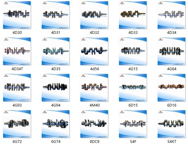 Auto Parts Forged Steel Crankshaft for Mitsubishi 4G18 4D56t 4D31/4D32/4m40/4G64/6g72/4D33
