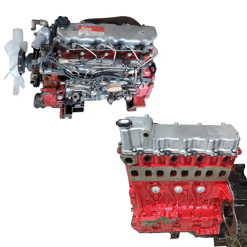 Brand New 4 Cylinders Motor Engine Assembly W04D-Ti Engine Long Block for Hino Serie 300 510 Displacement 4009