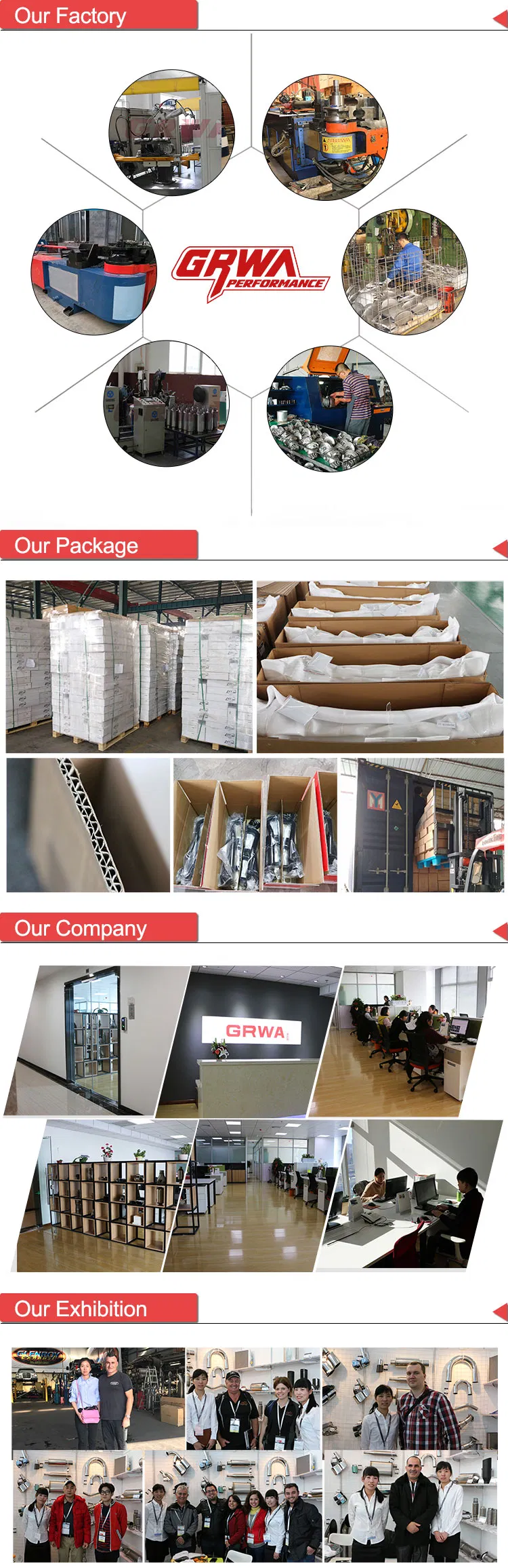 China Auto Performance Header Back Exhaust