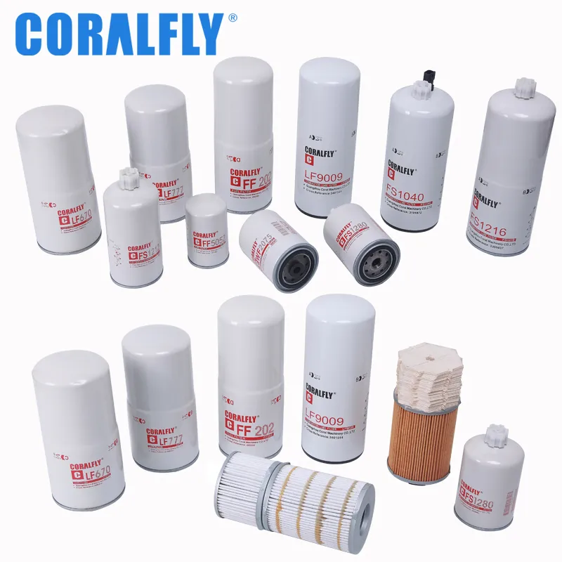 Coralfly Lube Spin-on Oil Filter 1907570 P551604 31841701 Lf3346 C-7008 for Donaldson/Benz/Renault/Hengst/Fleetguard/Sakura/Iveco Filter