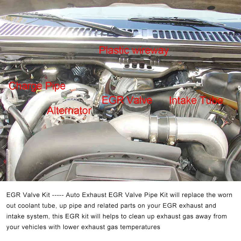 Energy Egr Valve Pipe for 2003-2010 Ford 6.0L Diesel Powerstroke Egr Delete Kit