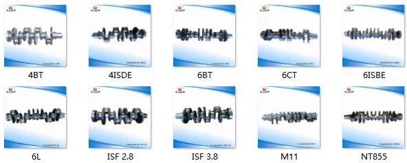 Engine Parts Alloy/Forged Steel Crankshaft for 4bt 3907803 3960621 3929036 3908031 6bt/6CT/6L/Isf2.8/Isf3.8/4isbe/Nt855/K19/M11/Nh220