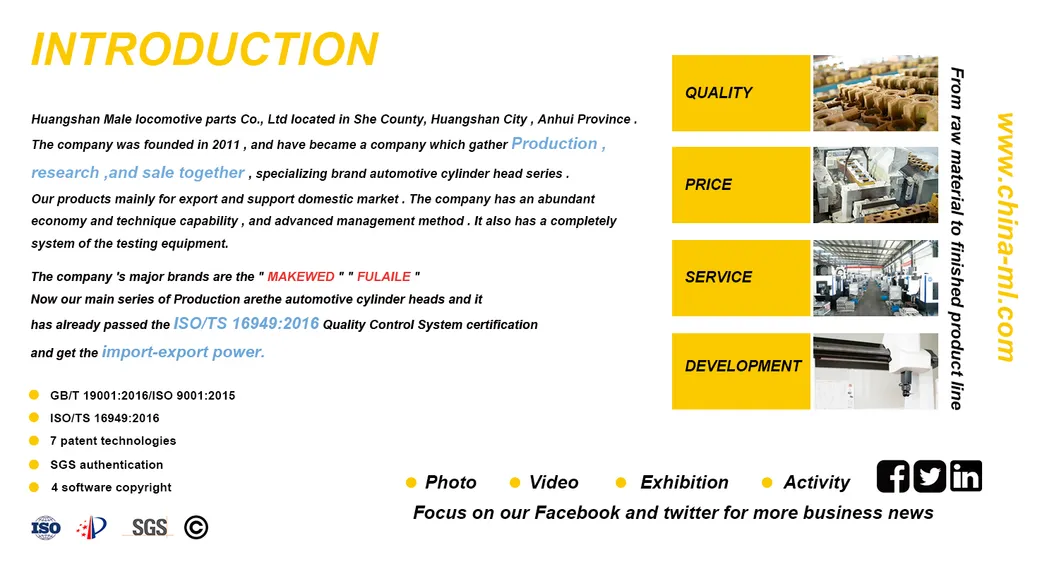 Engine Parts D4ea D4ha 2.0TCI Cylinder Head for Hyundai 22000-27901