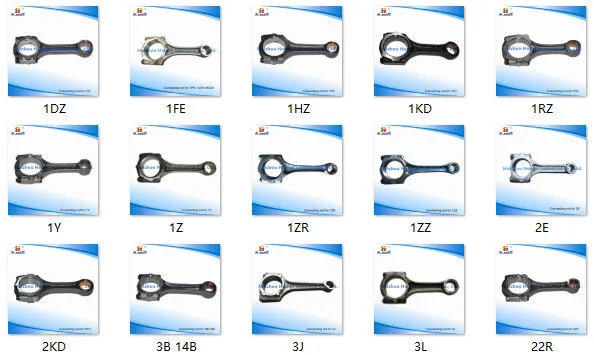 Engine Spare Parts Connecting Rod for Toyota 3L 13201-59106 2L/5L/12r/13bt/13b/14b/3vzf/1fz/2y/3s/2tr/1zr-Fe/2kd/3szve/K3V
