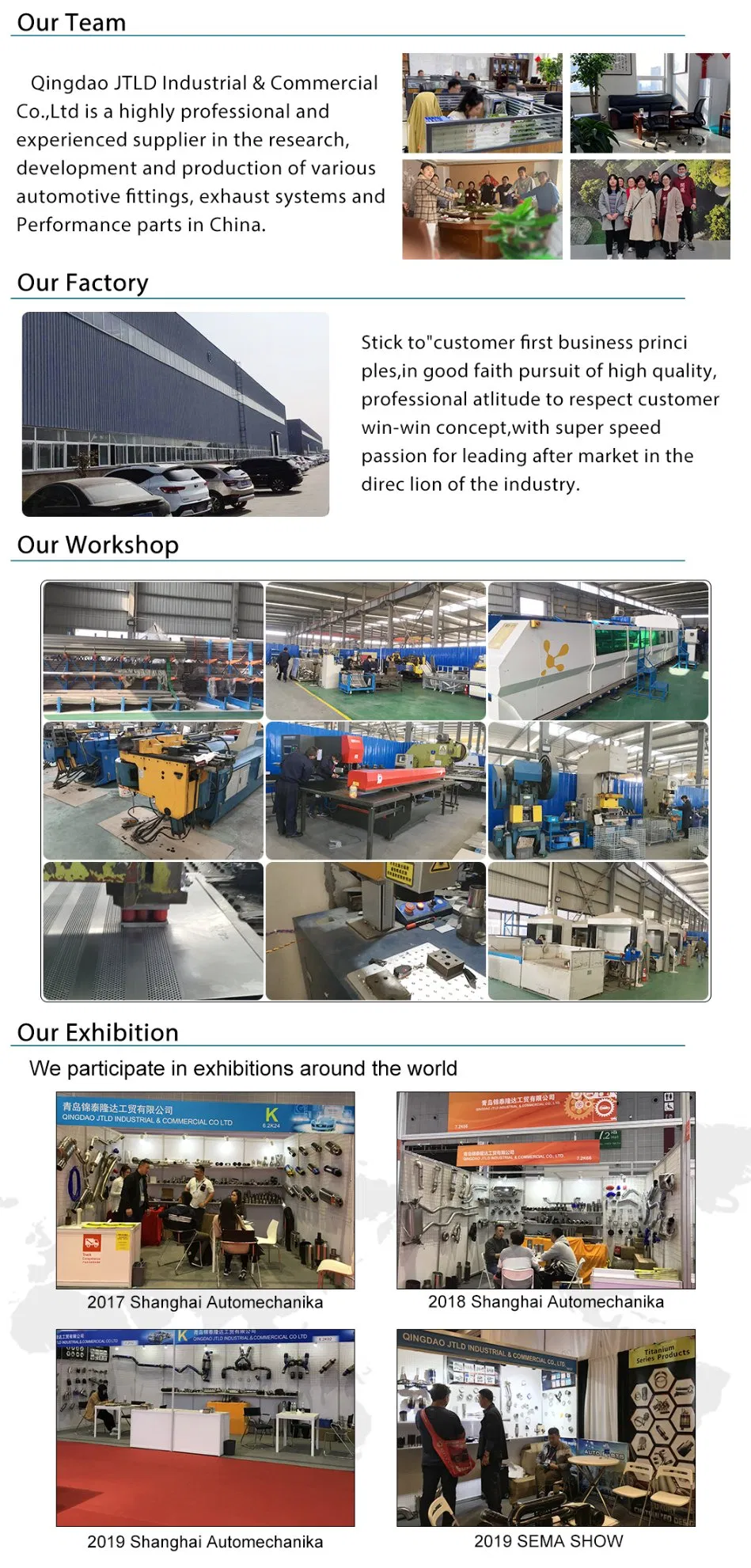 Factory Directly Dual Rainbow Burnt T-304 Stainless Steel 2.5′′ Inlet Exhaust Muffler+Silencer