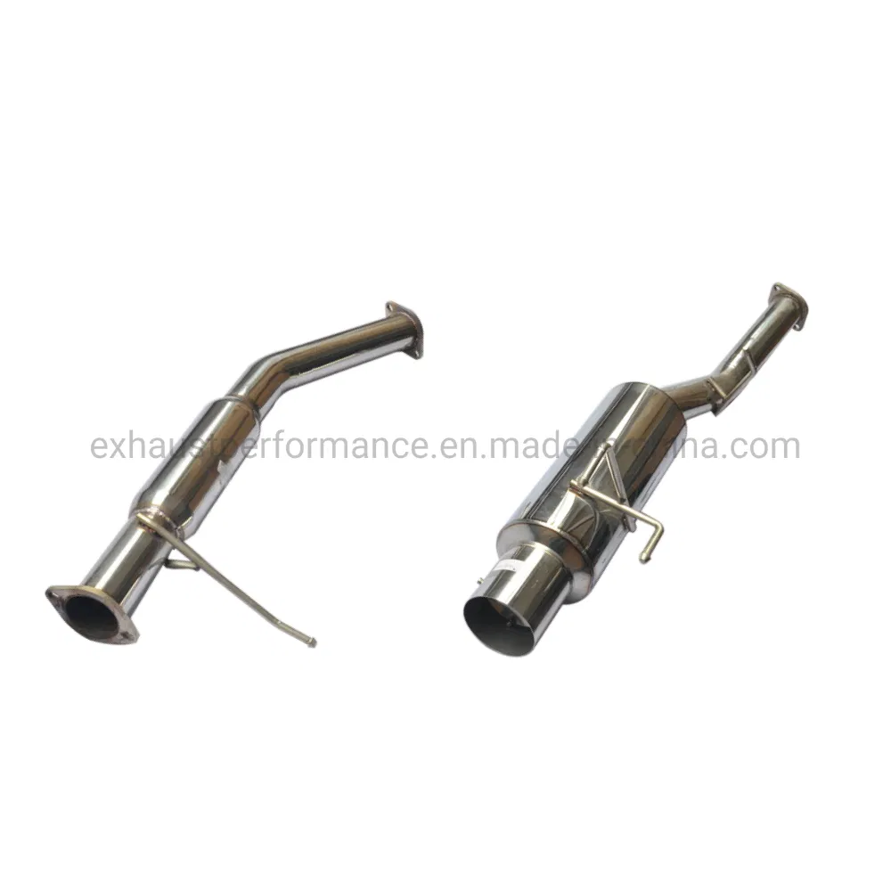 for 89-94 204 Sx S13 3' Pipe N1 4' Tip Stainless Steel Polished Exhaust System