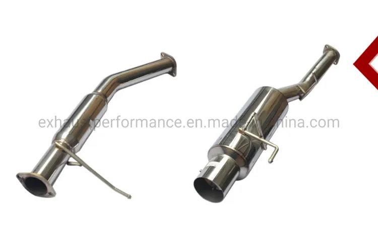 for 89-94 204 Sx S13 3′′ Pipe N1 4′′ Tip Stainless Steel Polished Exhaust System