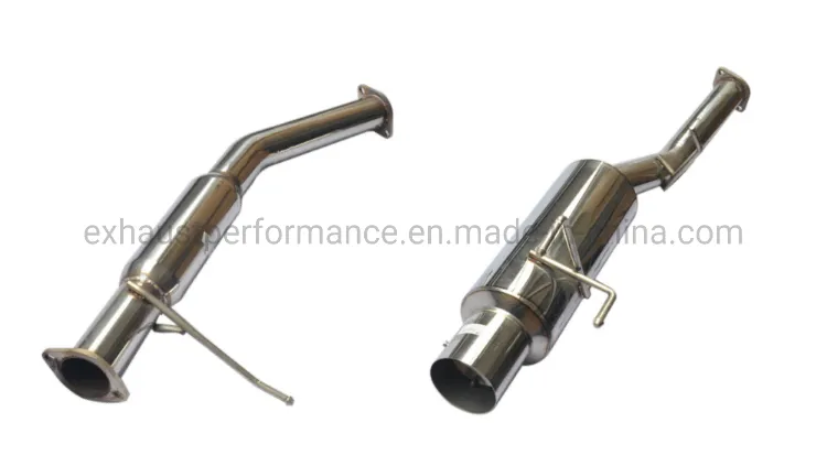 for 89-94 204 Sx S13 3′′ Pipe N1 4′′ Tip Stainless Steel Polished Exhaust System