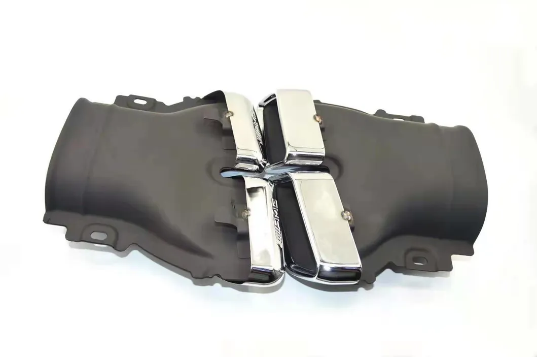 for Mercedes-Benz Exhaust Pipe Four-Outlet Stainless Steel Tailpipe.