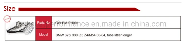 Hot Sale Corrosion Resistant Stainless Steel Exhaust Manifold for BMW