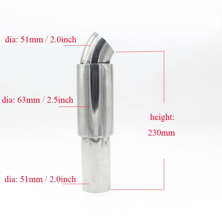 Hot Sale SS304 Muffler for Automobile Tailpipe Car Accessories