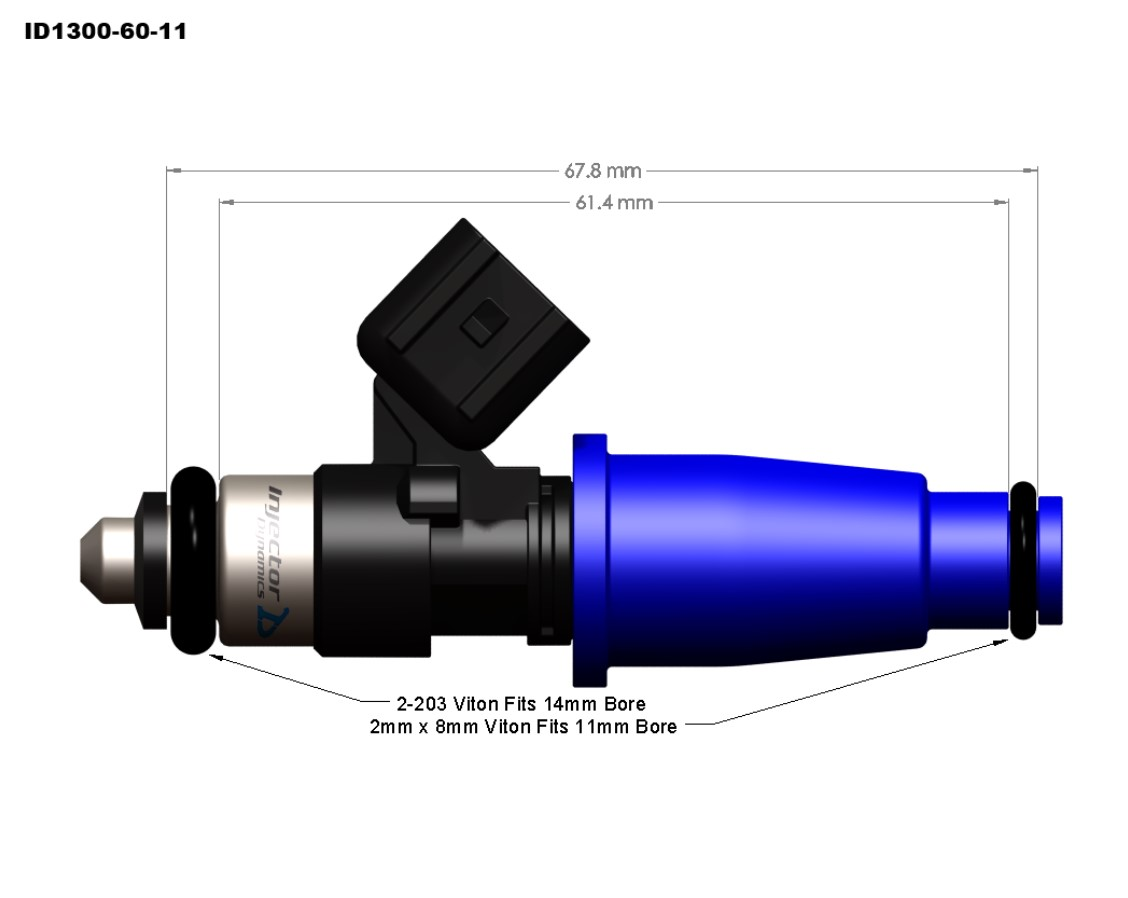 Injector Dynamics ID1300 Fit Denso Acura Nsx Direct Bosch PNP Fuel 1300cc/Min 6