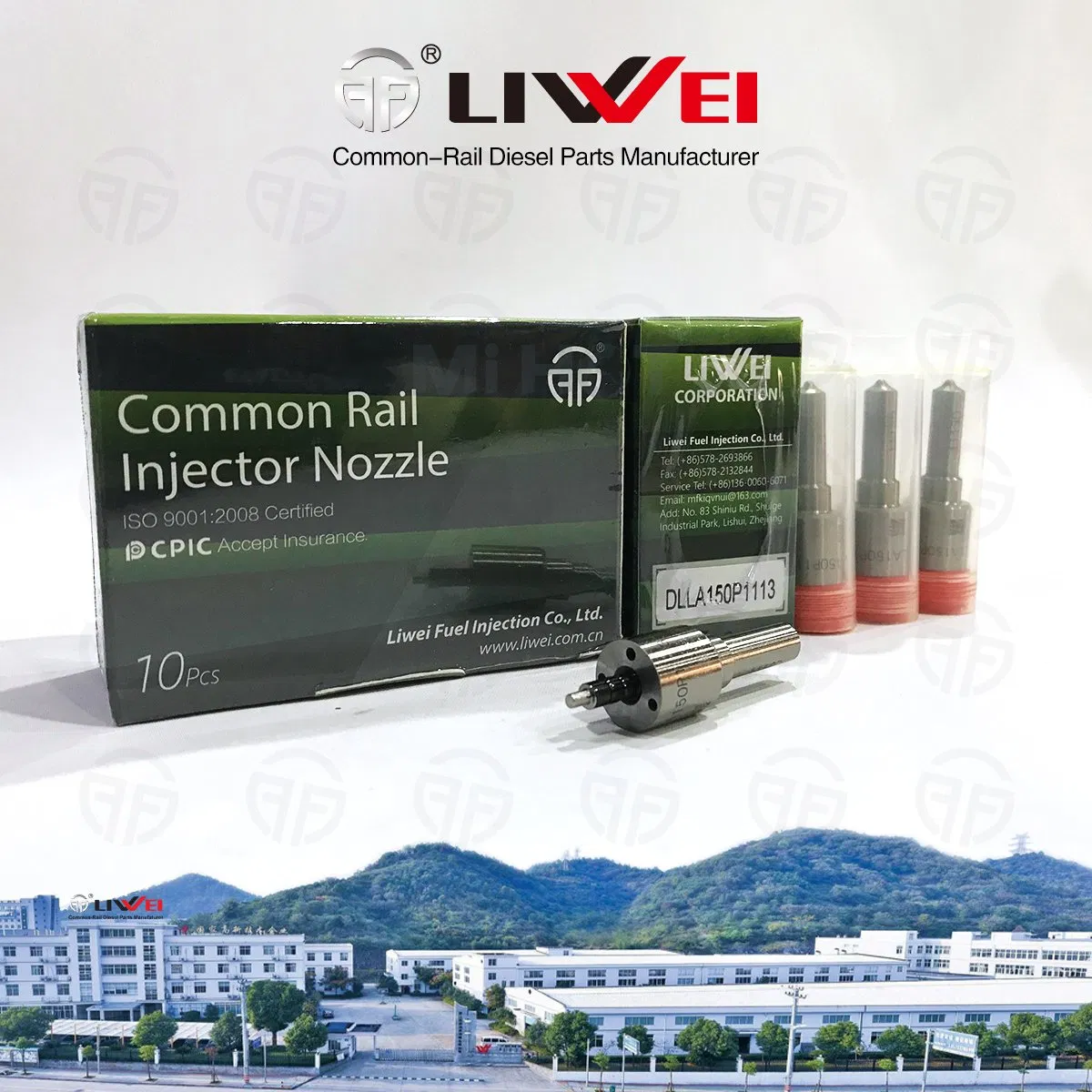 Liwei Brand Common Rail Diesel Nozzle Dlla 150p 1113 for Injector 095000-6800/96901j57453051 for Kubota