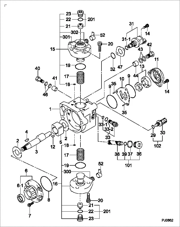 Lr009837 Land Rover 424-Overhaul Kit Supply Pump Suction Control Valve for Denso Common Rail System Manual