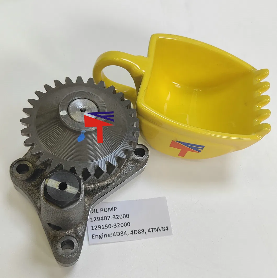 Machinery Engine Oil Pump 129407-32000 for Excavator PC40mr PC50mr Engine 4D88 4D84 4tnv84