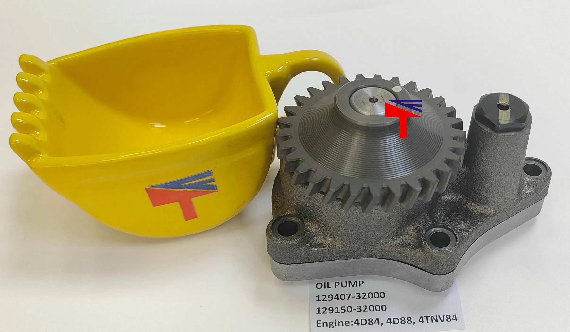Machinery Engine Oil Pump 129407-32000 for Excavator PC40mr PC50mr Engine 4D88 4D84 4tnv84