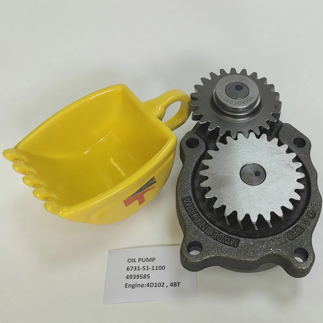 Machinery Engine Oil Pump 4939585 6731-51-1100 for Excavator PC60-7 Engine 4D102 4bt