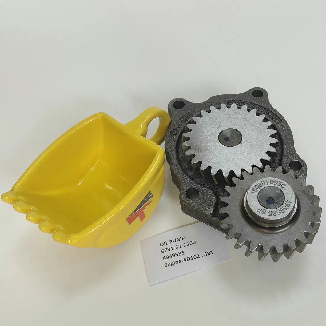 Machinery Engine Oil Pump 4939585 6731-51-1100 for Excavator PC60-7 Engine 4D102 4bt