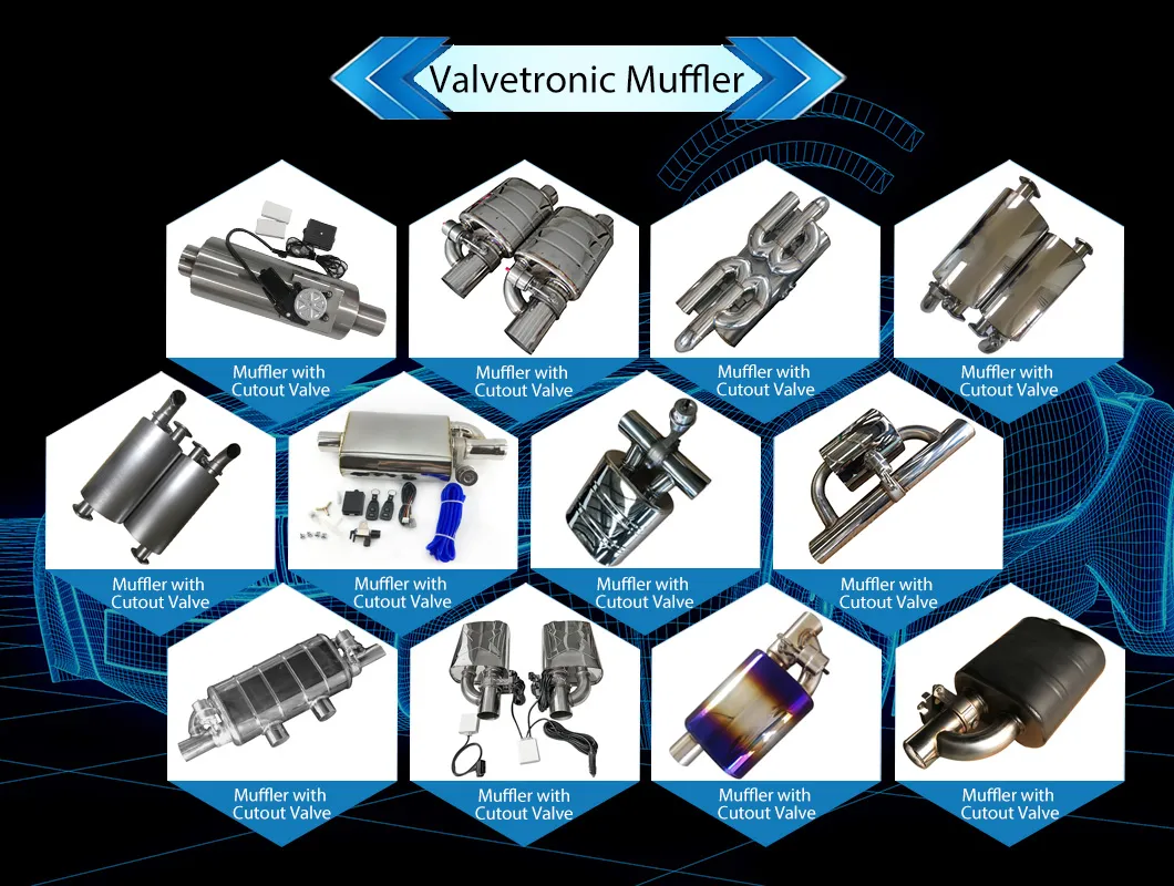 Performance Exhaust System Valvetronic Muffler with The Exhaust Cutout Valve