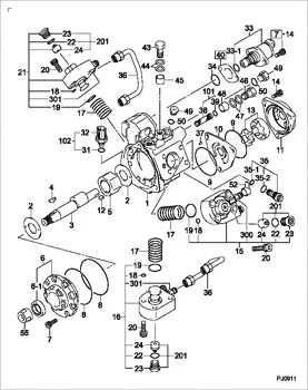 Scv 294200-0190 Suction Control Valve 6m60t Engine Components