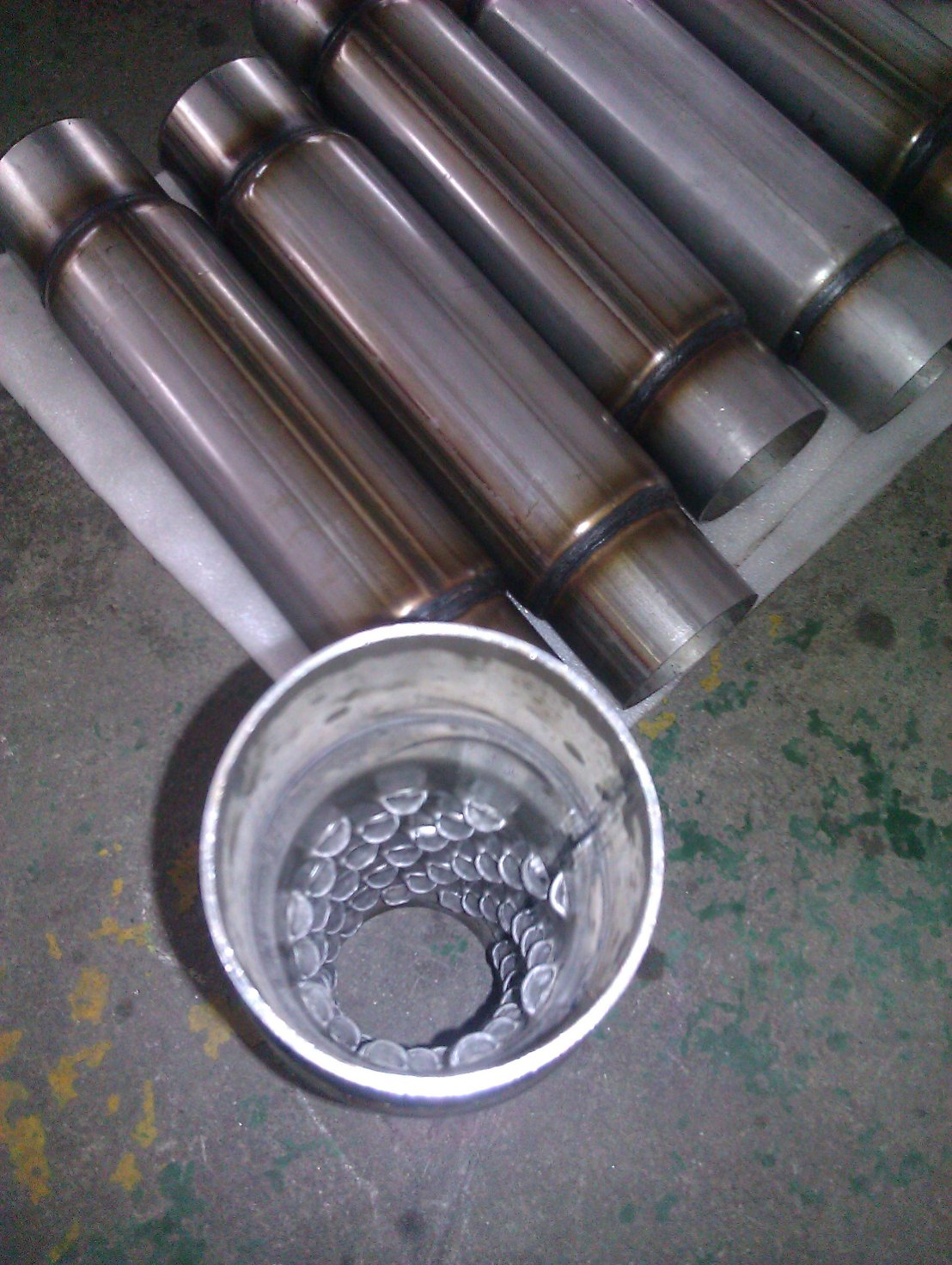 Stainless Steel Exhaust Pipe Hotdog Universal Muffler
