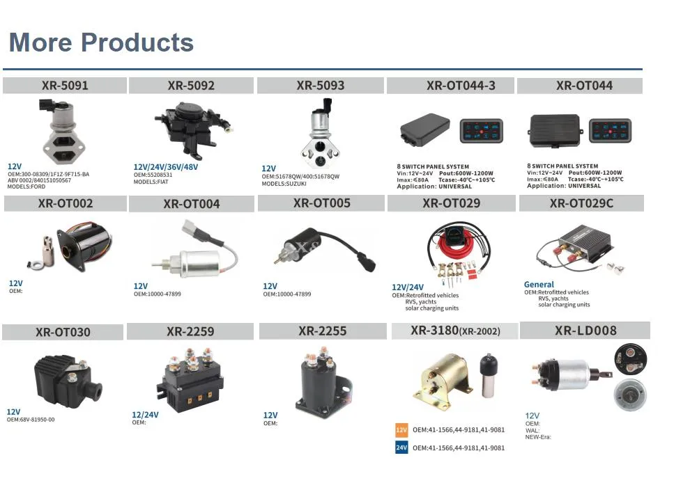 Xr-3033 Diesel Fuel Shut off Solenoid for Cummins 6BTA5, Hitachi, Hyundal